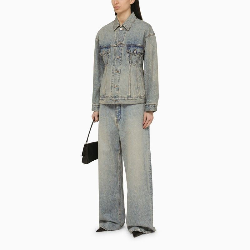 BALENCIAGA Denim Jean Jacket for Women - SS24 Collection