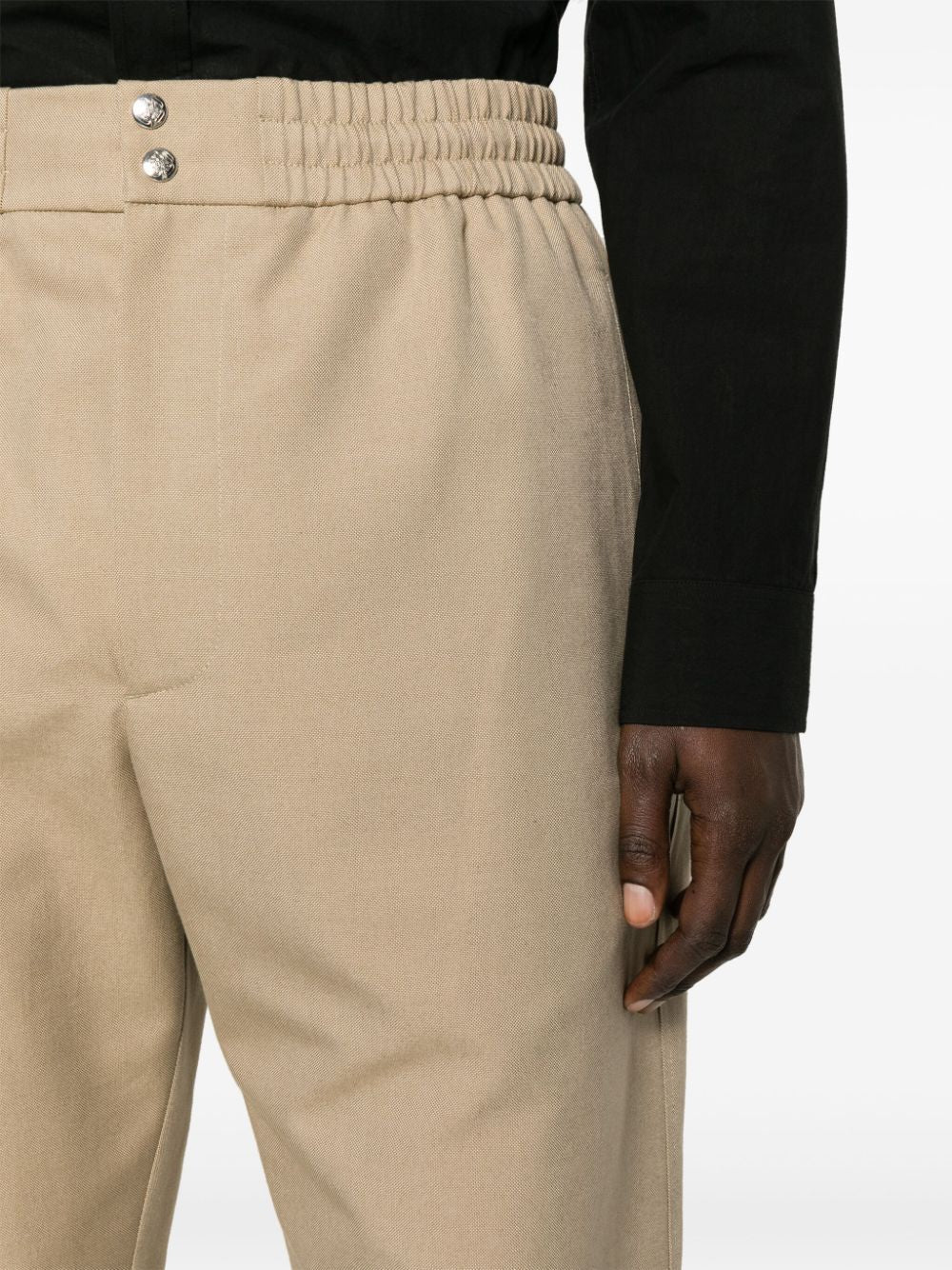 ALEXANDER MCQUEEN Men's Beige Cargo Trousers for SS24