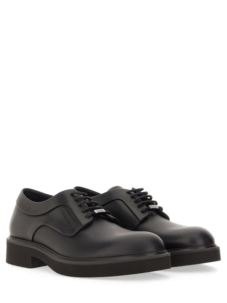 FERRAGAMO Derby Dress Shoes with Accent Detail for Men