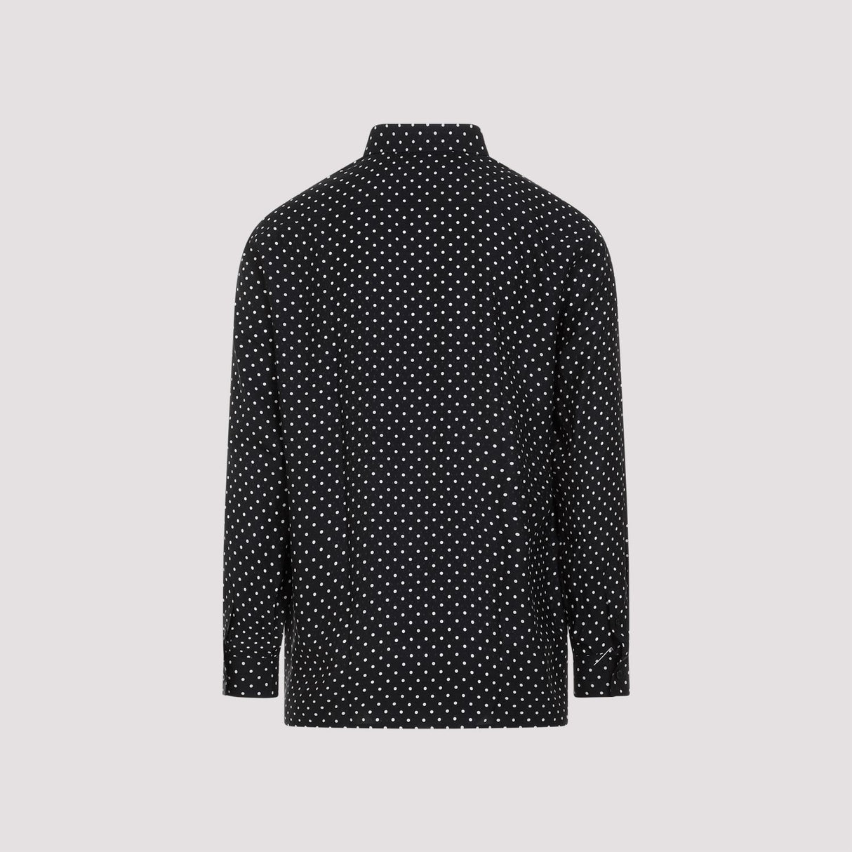 SAINT LAURENT Luxurious Black Silk Shirt for Men