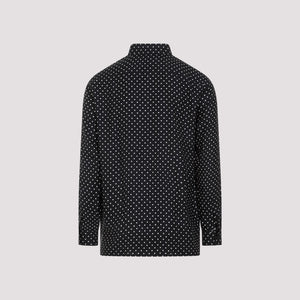 SAINT LAURENT Luxurious Black Silk Shirt for Men