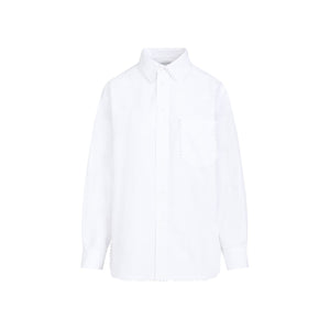 BOTTEGA VENETA White Cotton Shirt for Women - SS24 Collection