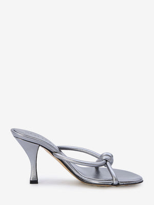 BOTTEGA VENETA Sparkling Silver Blink Sandals for Women - SS24 Collection