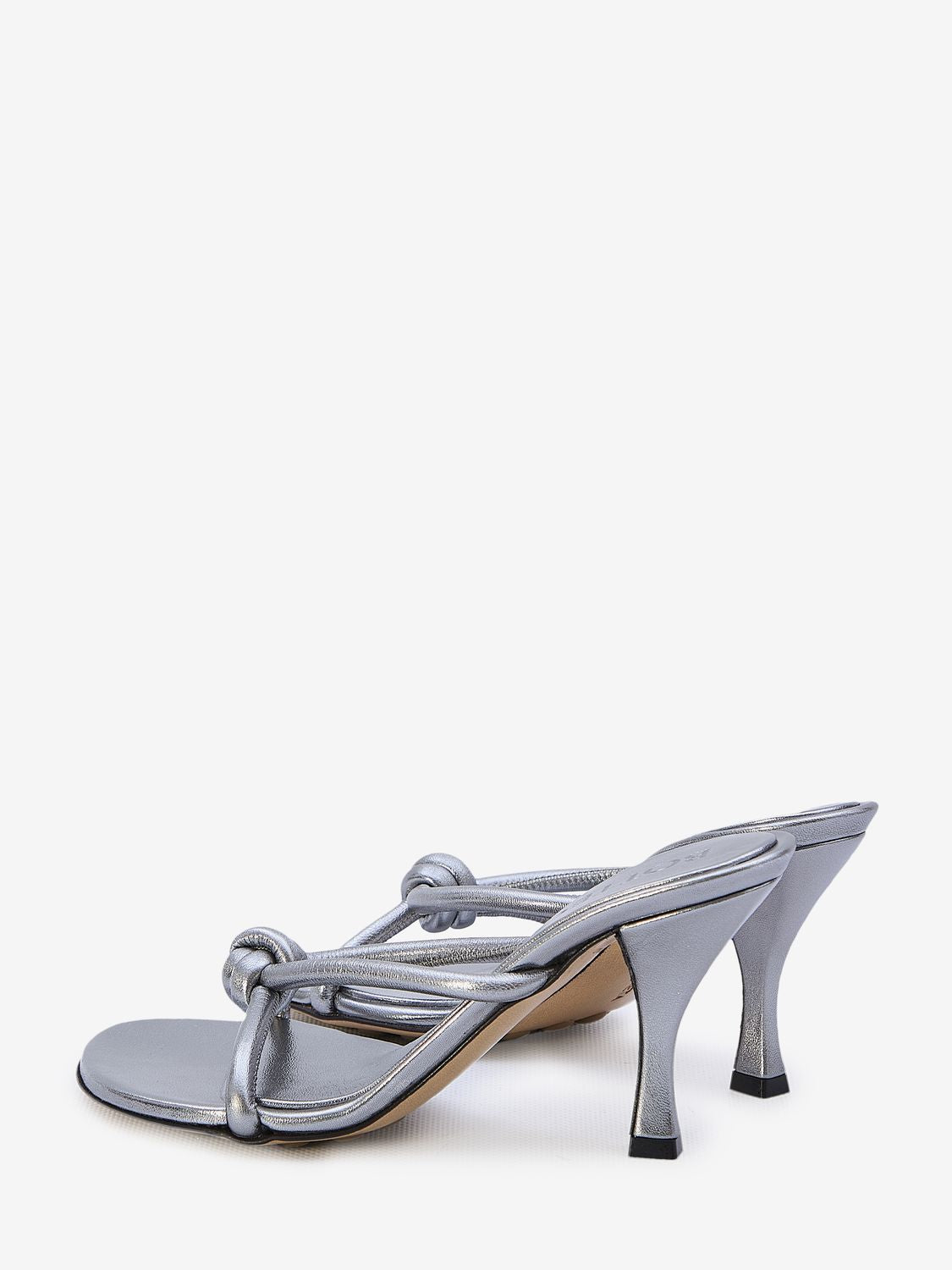 BOTTEGA VENETA Sparkling Silver Blink Sandals for Women - SS24 Collection