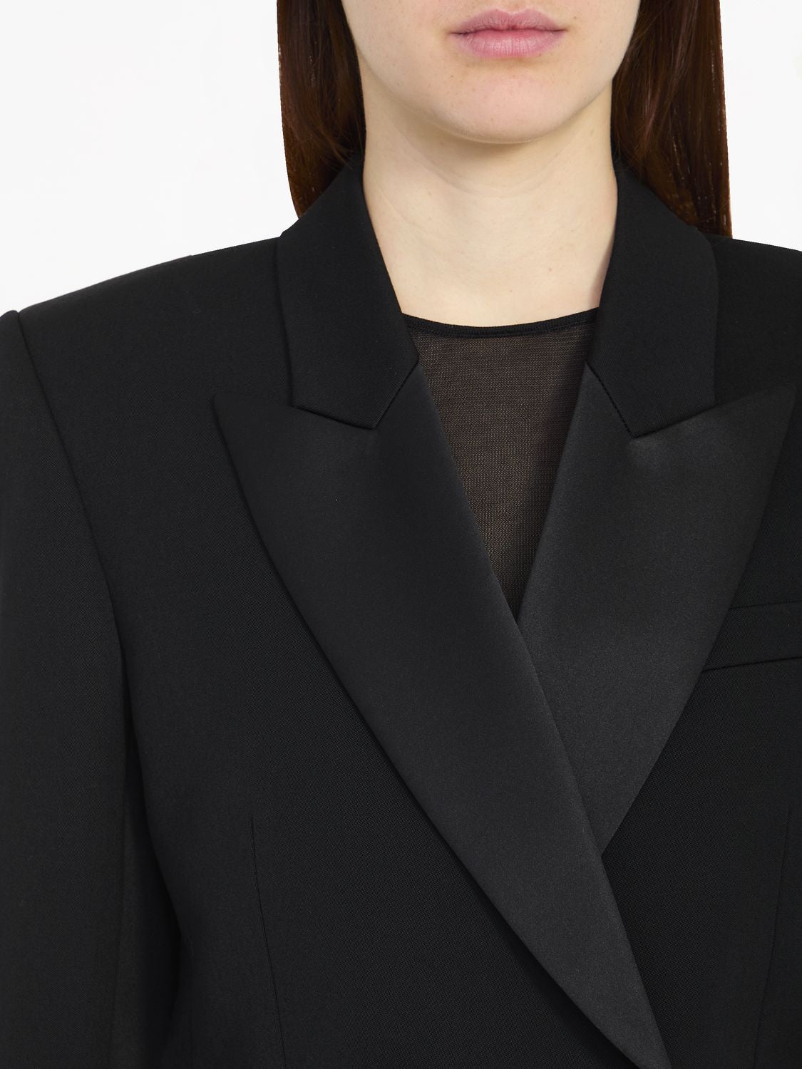 SAINT LAURENT Sophisticated Double Breasted Blazer for Women in Classic Black