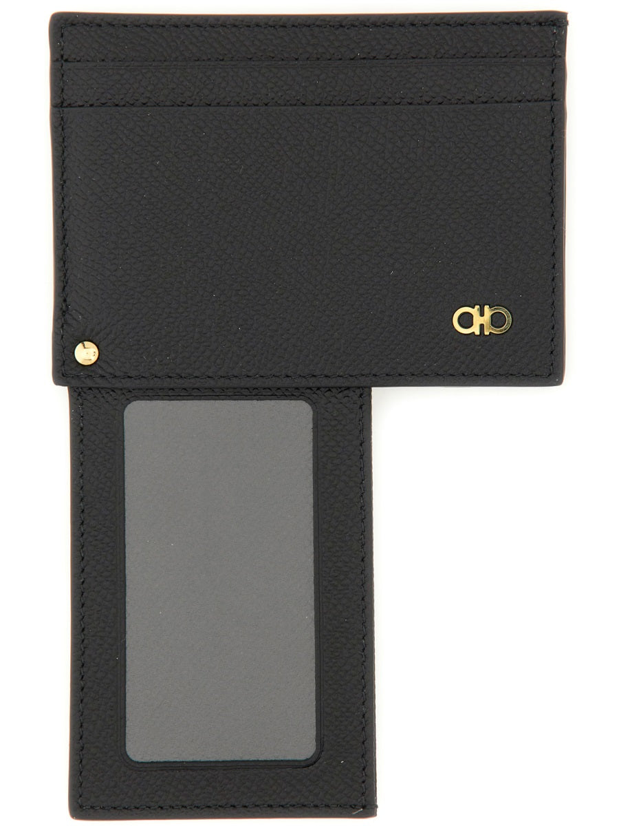 FERRAGAMO Mini Leather Card Holder