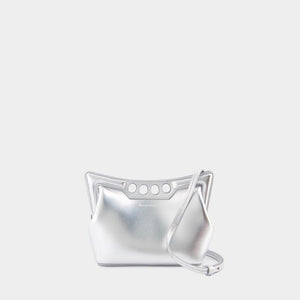 ALEXANDER MCQUEEN The Mini Peak Metallic Purse