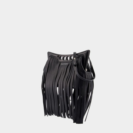 ALEXANDER MCQUEEN Stylish Mini Peak Fringed Crossbody Bag