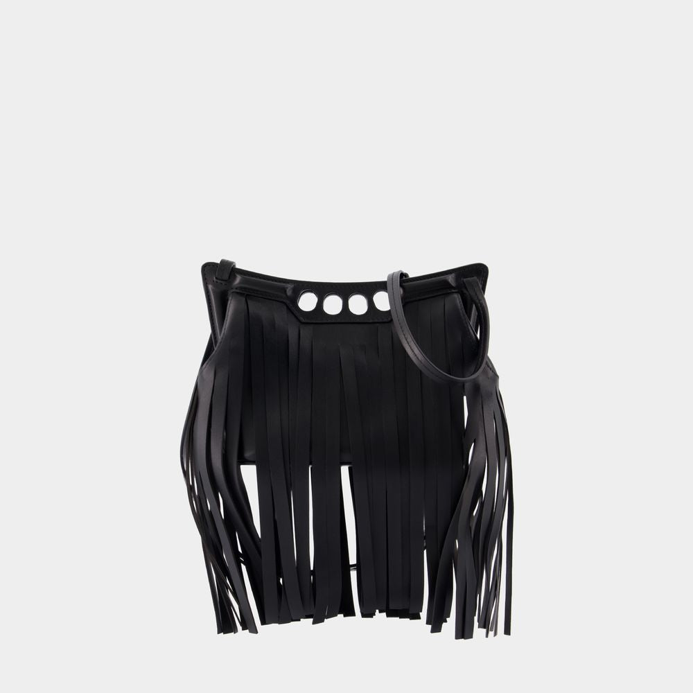 ALEXANDER MCQUEEN Stylish Mini Peak Fringed Crossbody Bag