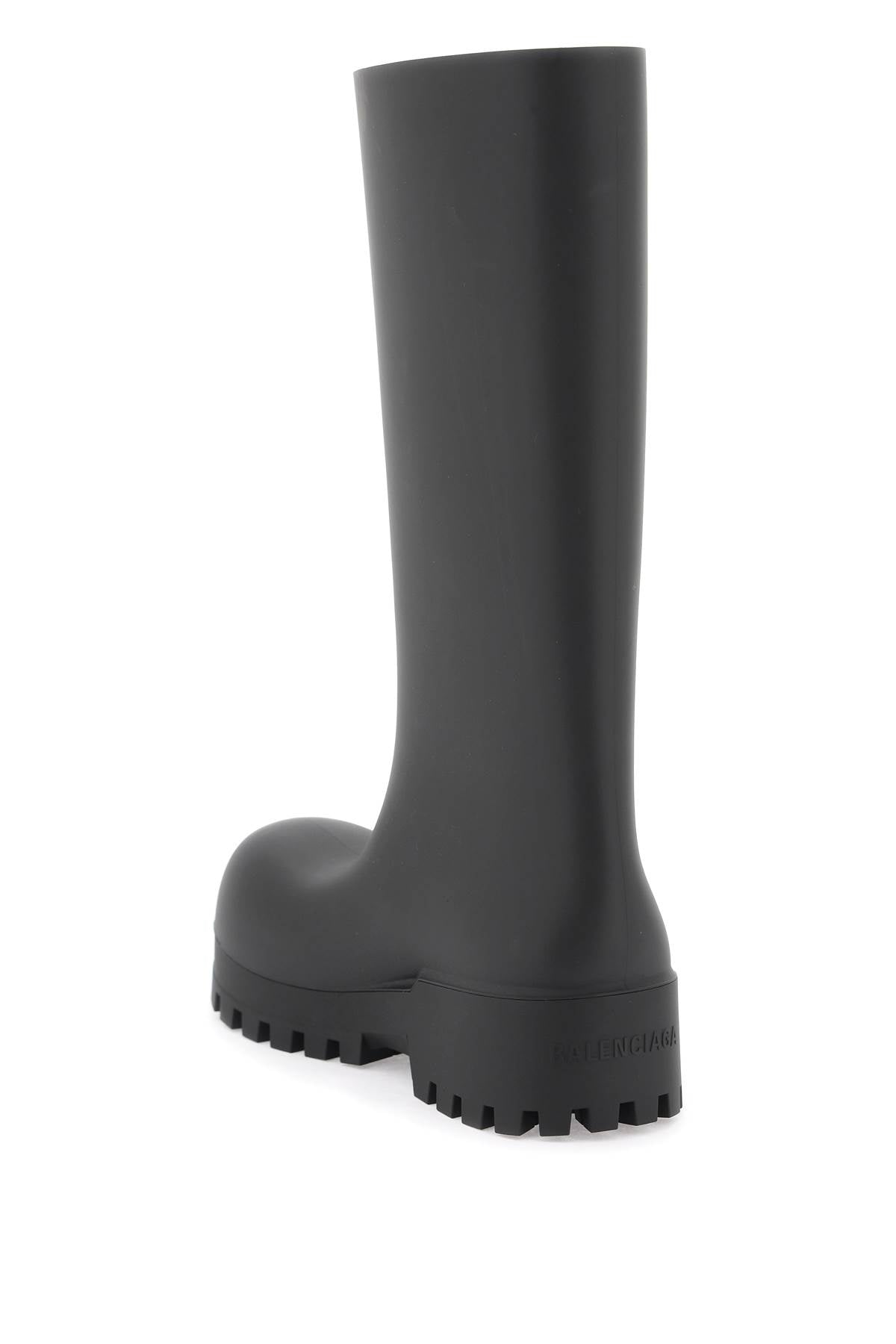 Sleek Black Bulldozer Boots for Women by BALENCIAGA