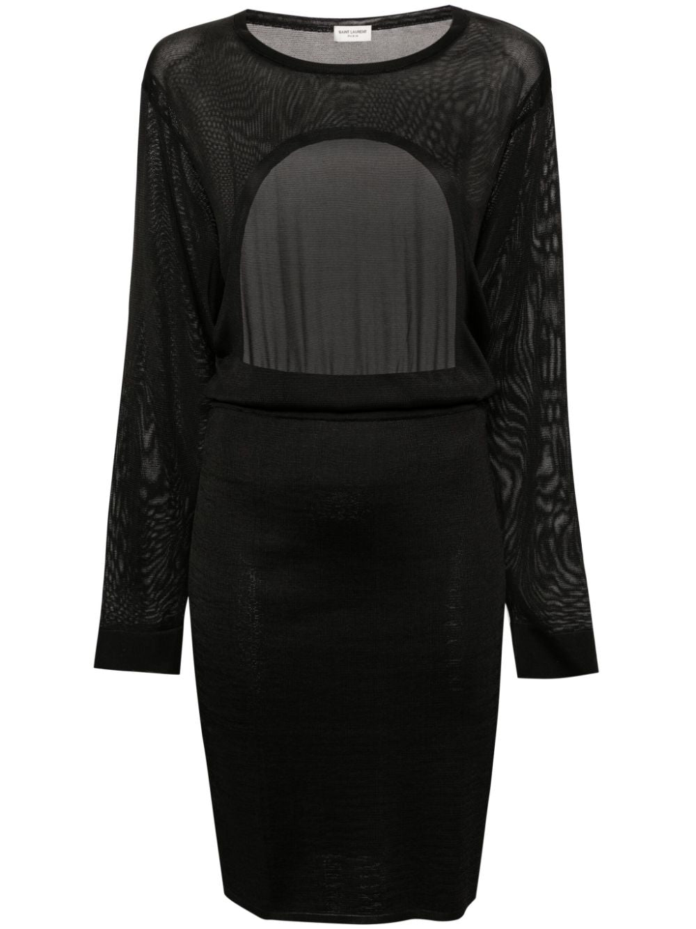 SAINT LAURENT Sleek Open Back Dress - Black