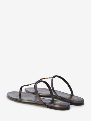 SAINT LAURENT Elegant Cassandra Mini Flats Sandals for Women