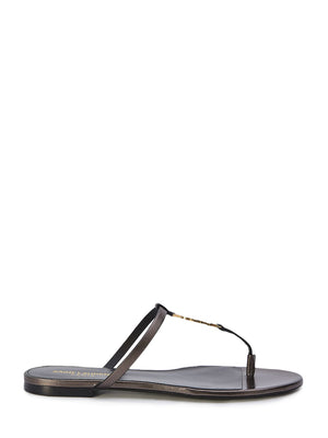 SAINT LAURENT Elegant Cassandra Mini Flats Sandals for Women