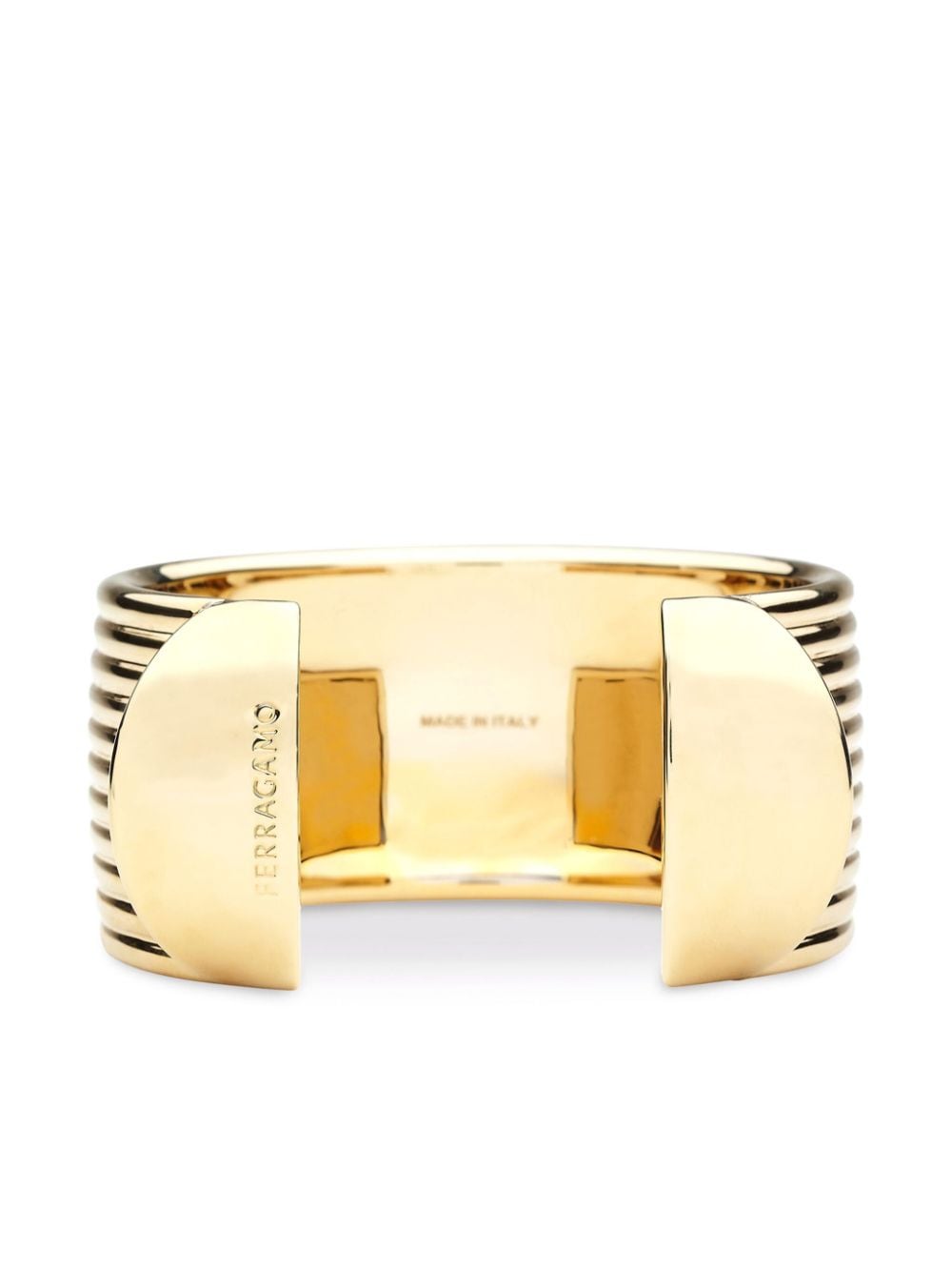 FERRAGAMO Engraved Logo Wide Band Bracelet