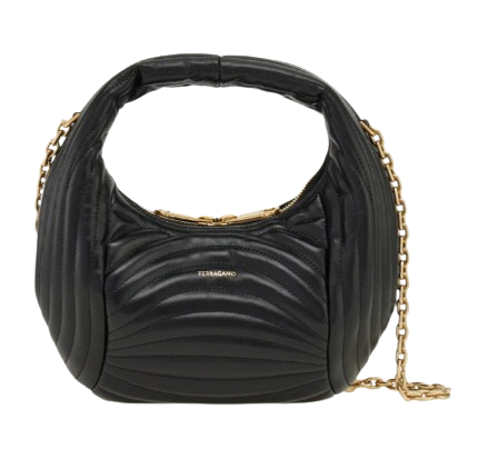 FERRAGAMO Luxurious 100% Leather Handbag - Perfect for Fall 2024