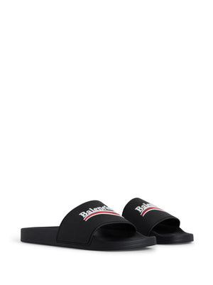 BALENCIAGA Stylish Black Pool Sandals for Women - SS24