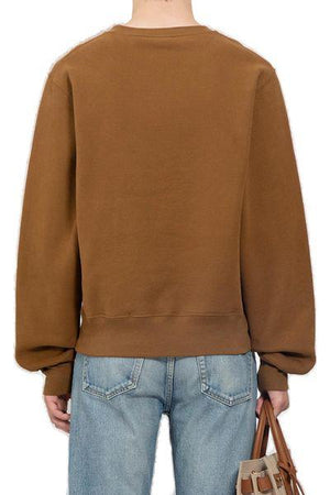 SAINT LAURENT Men's Ochre Cassandre Sweatshirt - SS24