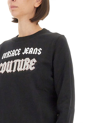 VERSACE JEANS COUTURE Cotton Logo Sweatshirt for Women - Size S