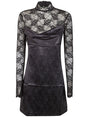 VERSACE JEANS COUTURE Floral Jacquard Mini Dress for Women