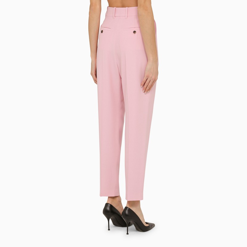 ALEXANDER MCQUEEN Regular Pleat Trousers with High Waist for Women