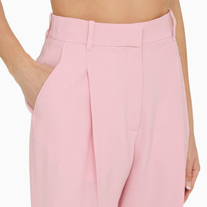 ALEXANDER MCQUEEN Regular Pleat Trousers with High Waist for Women