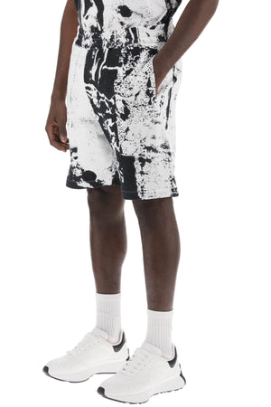 ALEXANDER MCQUEEN Men's Fold Print Sweat Shorts - Mixed Colours - SS24