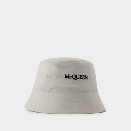 ALEXANDER MCQUEEN Classic Logo BIC Cap for Men - White