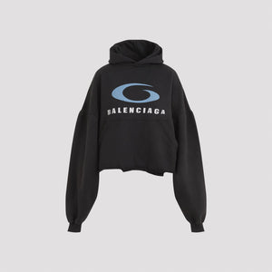 BALENCIAGA Women's Cropped Mini Hoodie