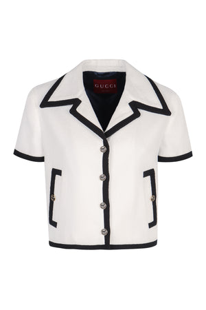 GUCCI Elegant White Summer Jacket