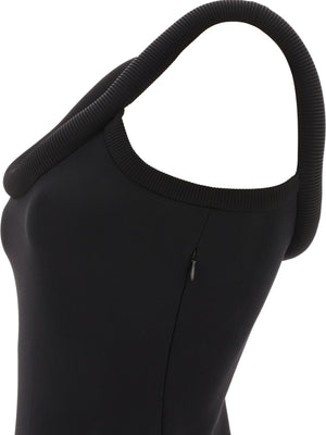 ALEXANDER MCQUEEN Sleek Bodycon Dress in Luxurious Black for Women