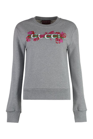 GUCCI Printed Cotton Sweatshirt for Women - Cozy Fall Essential