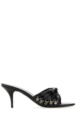 BALENCIAGA Chic Leather Cagole Sandals with 70mm Heel