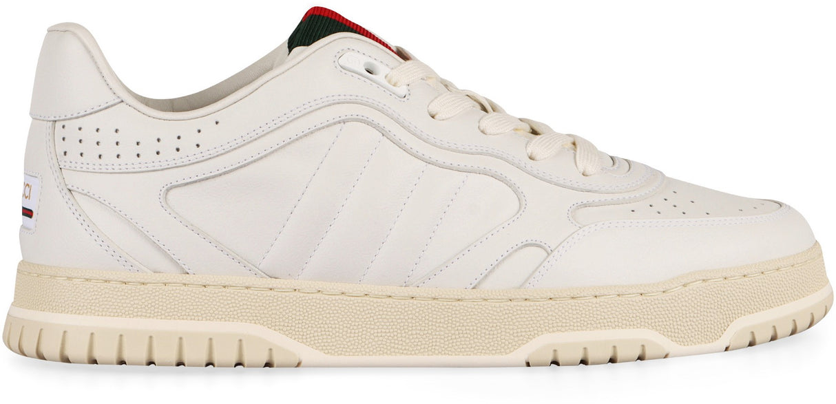 GUCCI Re-Web Low-Top Leather Sneakers