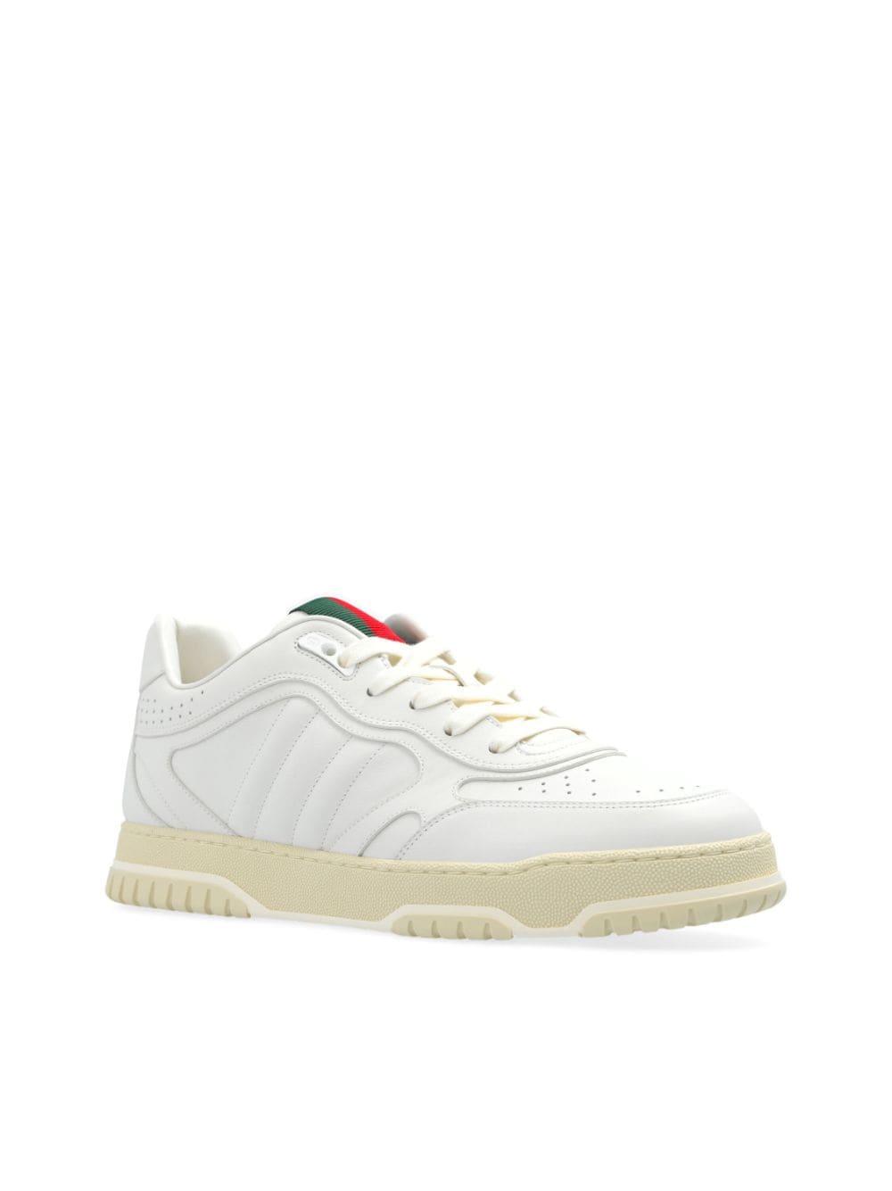 GUCCI Multicolor Leather Fashion Sneaker with Signature Stripes