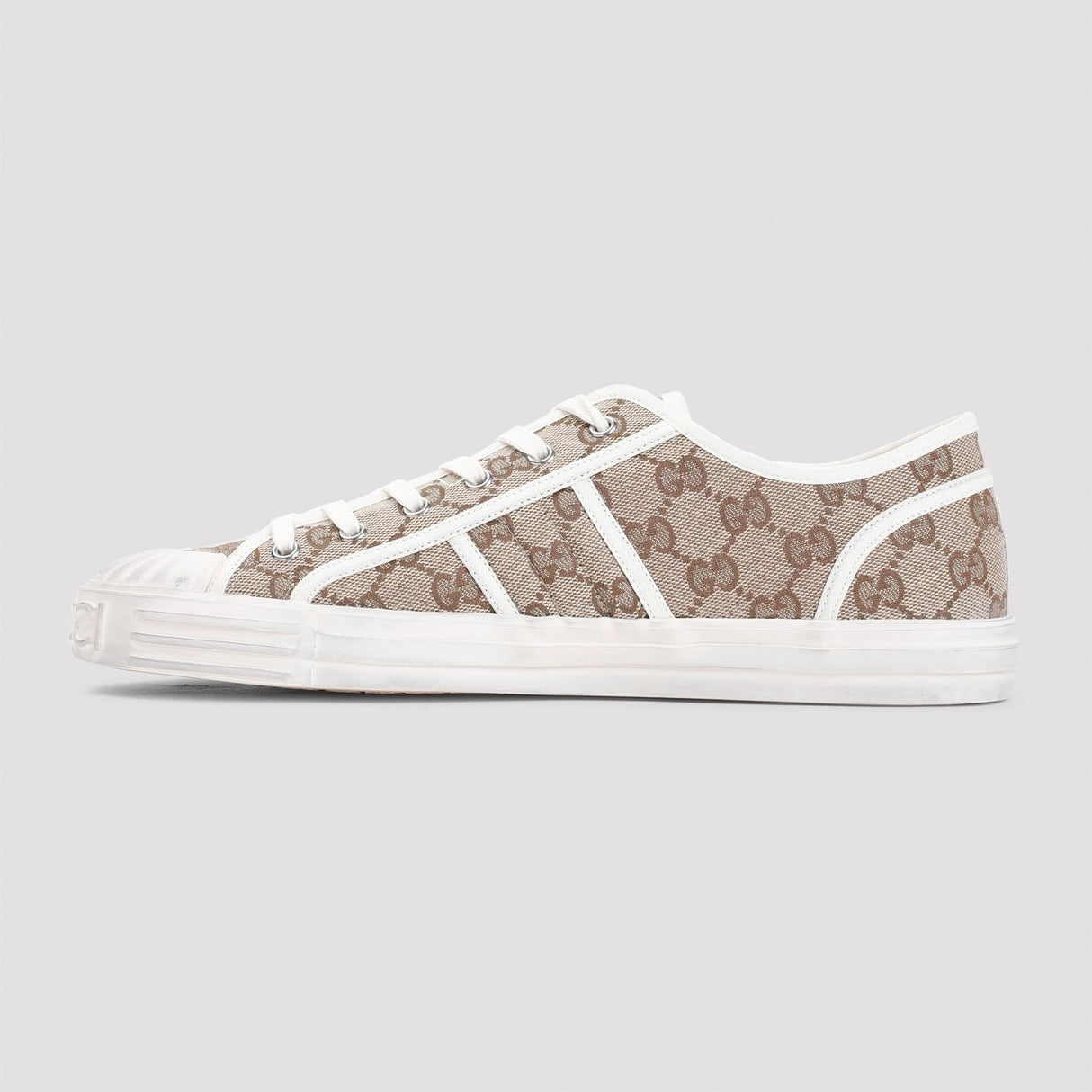 GUCCI JULIO GG Fashion Sneakers in Nude Neutrals