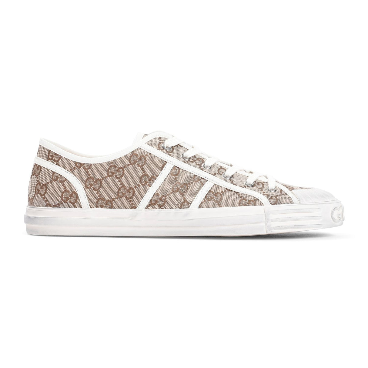 GUCCI JULIO GG Fashion Sneakers in Nude Neutrals