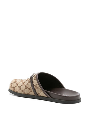 GUCCI Classic GG Motif Slip-On Slippers for Men