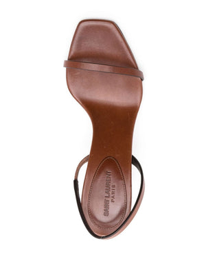 SAINT LAURENT Stylish 24SS Women's Brown Sandals - Trendy Summer Footwear