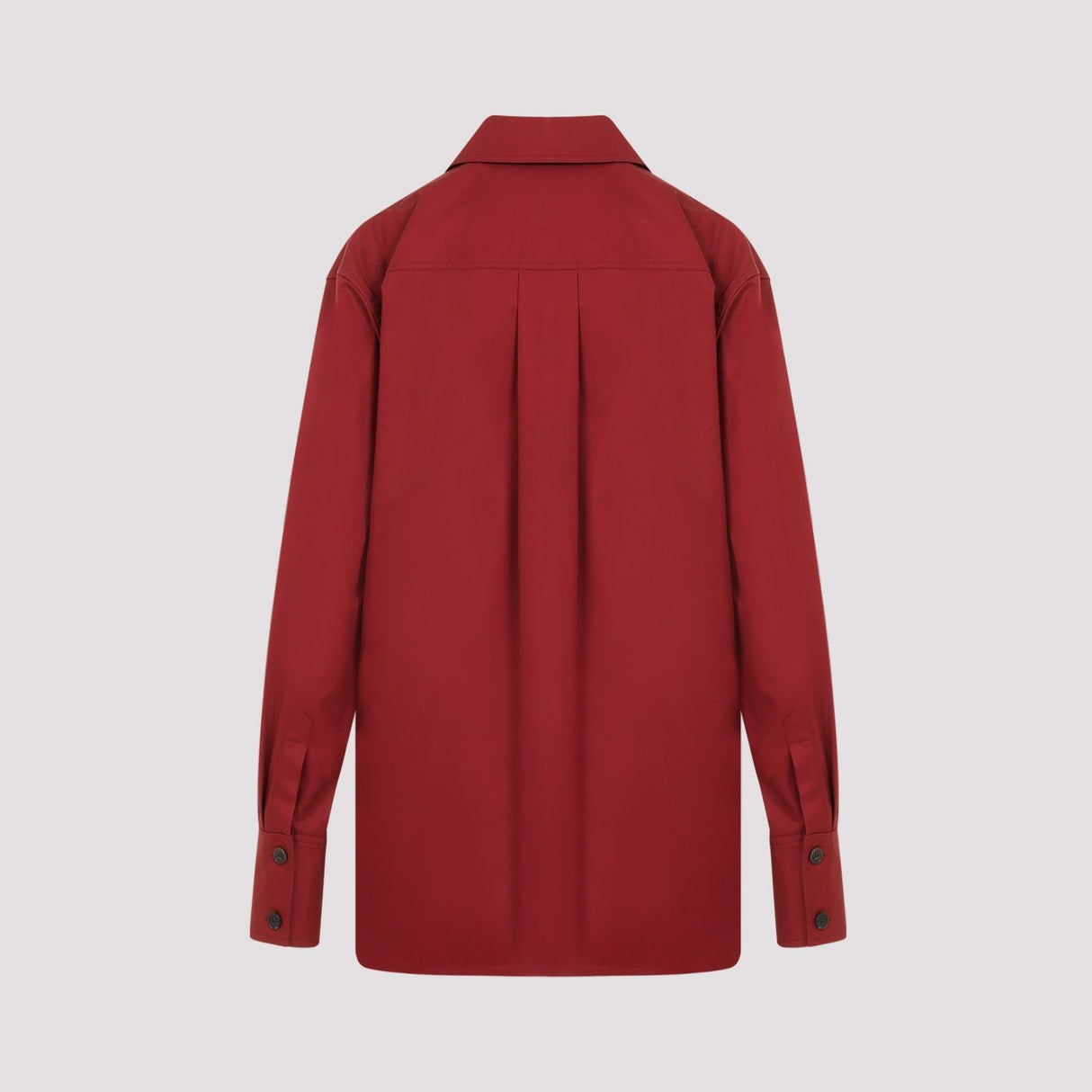 SAINT LAURENT Elegant Red Cotton Shirt