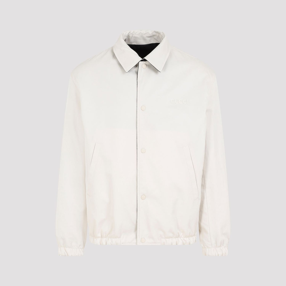 GUCCI Reversible Cotton Jacket with Elastic Finishes