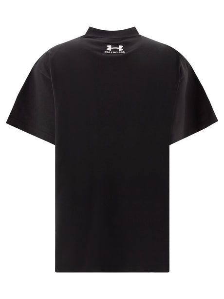 BALENCIAGA Classic Black Cotton T-Shirt for Men