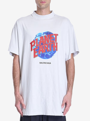 BALENCIAGA Oversized Planet Earth T-Shirt