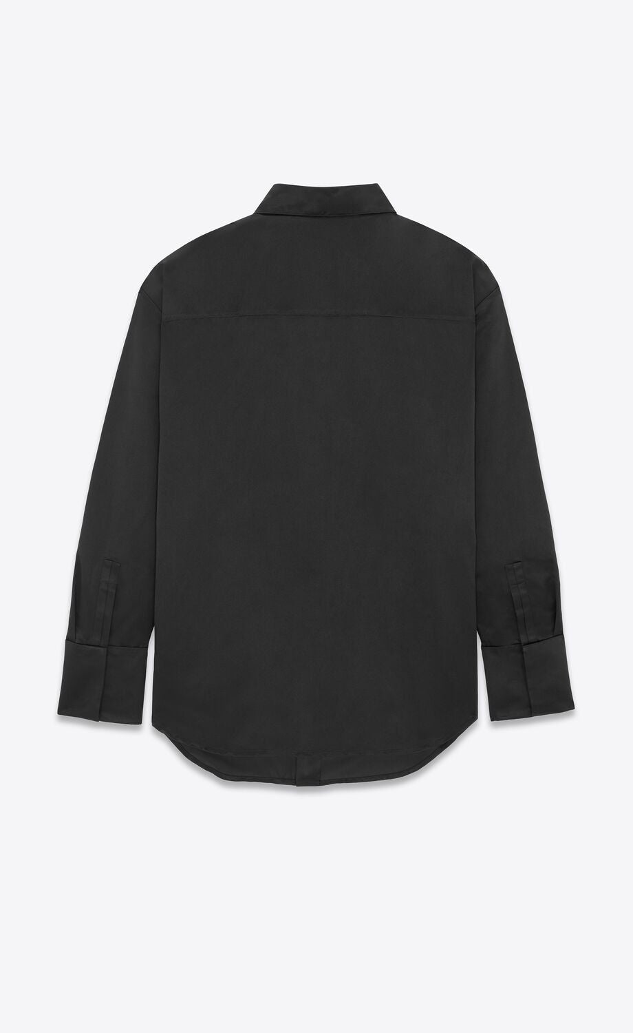 SAINT LAURENT Men's Black Long Sleeve Top for the 2024 Fashion Season