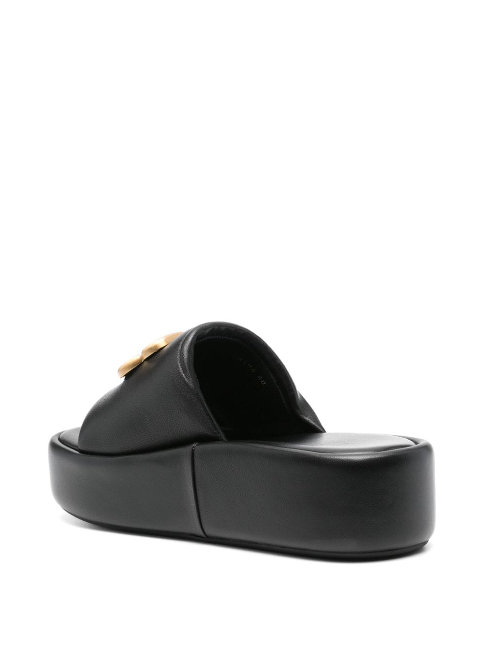 BALENCIAGA Rise Leather Sandals - Open Toe Slip-Ons