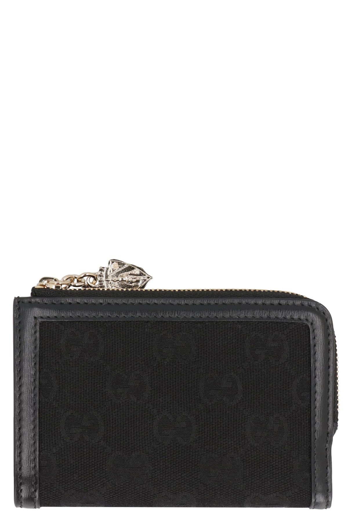 GUCCI Mini Canvas Wallet with Leather Accents