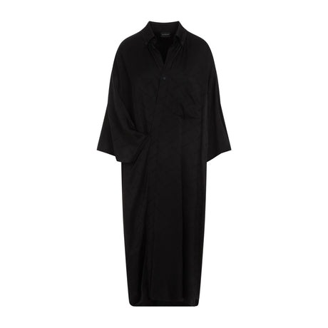 BALENCIAGA Elegant Wrap Blouse Dress