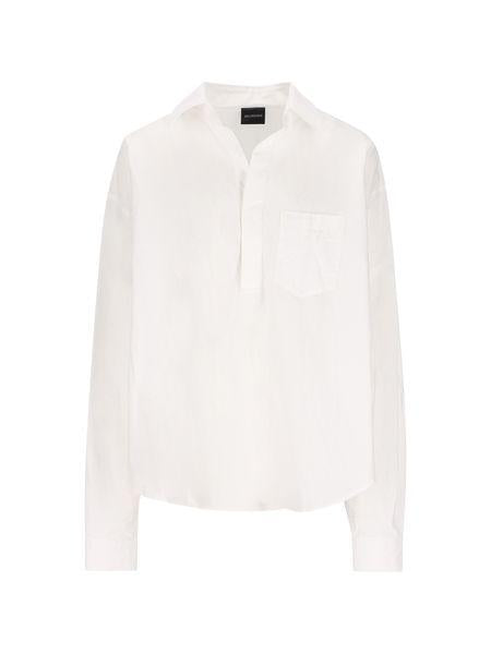 BALENCIAGA Classic White Crinkled Shirt