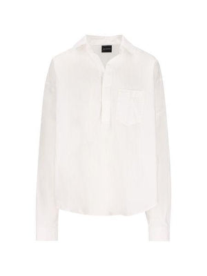 BALENCIAGA Classic White Crinkled Shirt