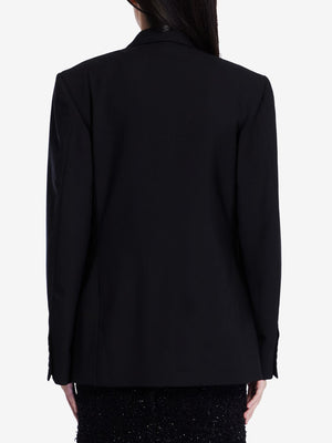 BALENCIAGA Elegant Peak Lapel Wool Jacket