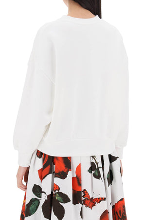 ALEXANDER MCQUEEN Shadow Rose Boxy Sweatshirt - Women’s Size 38